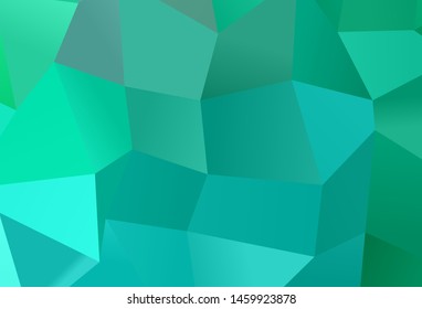 Light Green vector backdrop with rhombus. Abstract gradient illustration with rectangles. Pattern can be used for websites.