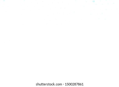 Light Green vector backdrop with sweet hearts. Blurred decorative design in doodle style with hearts. Pattern for valentine's ad, booklets.