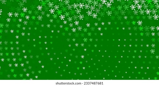 Light Green vector backdrop with virus symbols. Smart illustration with covid signs in decorative style. Wallpaper for health protection.