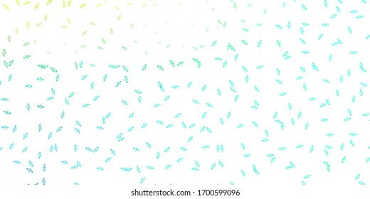 Light Green vector backdrop with woman's power symbols. Colorful feminism symbols with a gradient in modern style. Simple design for your web site.