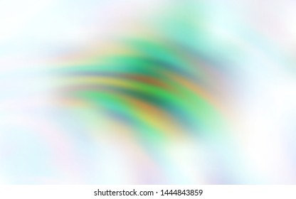 Light Green vector backdrop with wry lines. Colorful abstract illustration with gradient lines. Colorful wave pattern for your design.