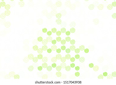 Light Green vector backdrop with wry lines. Glitter abstract illustration with wry lines. A completely new design for your business.