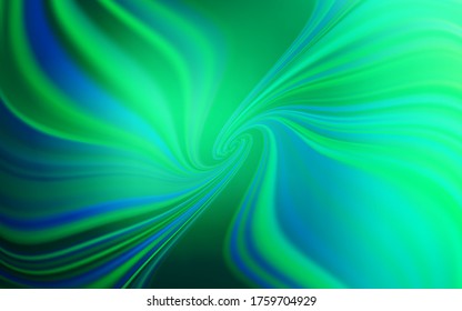 Light Green vector backdrop with wry lines. Colorful geometric sample with gradient lines.  Brand new design for your ads, poster, banner.