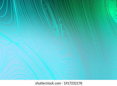 Light Green vector backdrop with wry lines. A completely new colorful illustration in simple style. Pattern for your business design.
