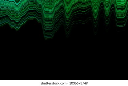 Light Green vector background with abstract lines. Blurred geometric sample with gradient bubbles.  The template for cell phone backgrounds.