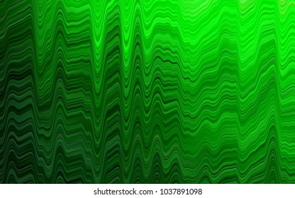Light Green vector background with abstract lines. Brand-new colored illustration in marble style with gradient. The best blurred design for your business.