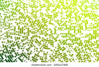 Light Green vector background with abstract lines. Glitter abstract illustration with wry lines. The elegant pattern for brand book.