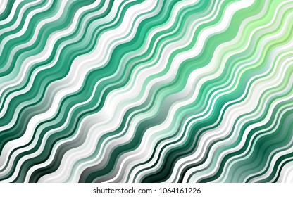 Light Green vector background with abstract lines. Colorful illustration in abstract marble style with gradient. A new texture for your  ad, booklets, leaflets.