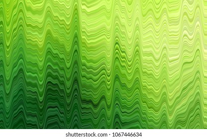 Light Green vector background with abstract lines. Creative illustration in halftone marble style with gradient. New composition for your brand book.
