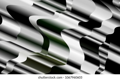 Light Green vector background with abstract lines. A sample with blurred bubble shapes. The template for cell phone backgrounds.