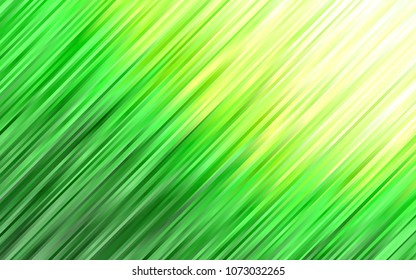 Light Green vector background with abstract lines. A sample with blurred bubble shapes. Pattern for your business design.