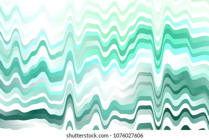 Light Green vector background with abstract lines. Glitter abstract illustration with wry lines. New composition for your brand book.