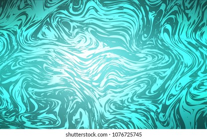 Light Green vector background with abstract circles. Glitter abstract illustration with wry lines. Pattern for your business design.