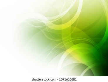 Light Green vector background with abstract lines. Creative geometric illustration in marble style with gradient. The template for cell phone backgrounds.