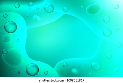 Light Green vector background with abstract circles. Brand-new colored illustration in memphis style with gradient. The best blurred design for your business.
