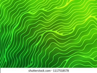 Light Green vector background with abstract lines. Creative geometric illustration in marble style with gradient. A new texture for your  ad, booklets, leaflets.