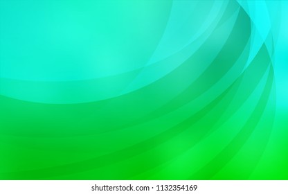 Light Green vector background with abstract circles. Colorful abstract illustration with gradient lines. A completely new memphis design for your business.
