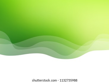 Light Green vector background with abstract lines. Creative illustration in halftone marble style with gradient. A completely new template for your business design.