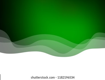 Light Green vector background with abstract lines. An elegant bright illustration with gradient. New composition for your brand book.