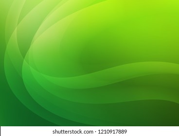 Light Green vector background with abstract lines. Colorful illustration in abstract marble style with gradient. Marble design for your web site.