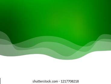 Light Green vector background with abstract lines. Colorful abstract illustration with gradient lines. The best blurred design for your business.