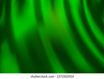 Light Green vector background with abstract lines. Shining crooked illustration in marble style. New composition for your brand book.