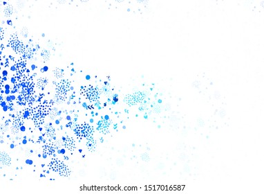 Light Green vector background with abstract shapes. Colorful chaotic forms with gradient in modern style. Modern design for your business card.