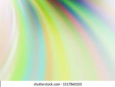 Light Green vector background with abstract lines. Glitter abstract illustration with wry lines. A completely new marble design for your business.