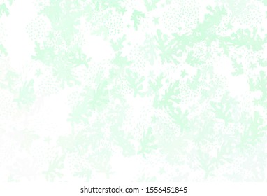 Light Green vector background with abstract shapes. Illustration with colorful gradient shapes in abstract style. Background for a cell phone.