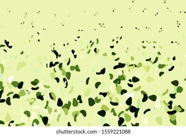 Light Green vector background with abstract forms. Illustration with colorful gradient shapes in abstract style. Elegant design for wallpapers.