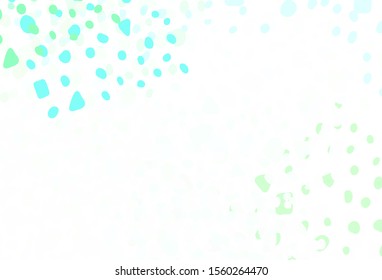 Light Green vector background with abstract shapes. Simple colorful illustration with abstract gradient shapes. Best smart design for your business.