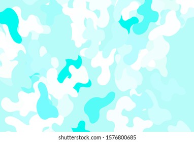 Light Green vector background with abstract shapes. Modern abstract illustration with colorful random forms. Modern design for your business card.