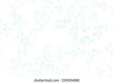 Light Green vector background with abstract shapes. Decorative design in abstract style with random forms. Elegant design for wallpapers.