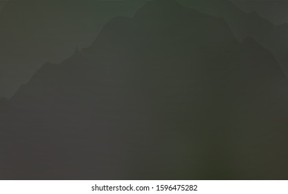 Light Green vector background with abstract circles. Shining crooked illustration in mountain style. Brand-new design for your ads, poster, banner.
