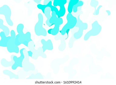 Light Green vector background with abstract shapes. Modern abstract illustration with colorful random forms. Modern design for your business card.