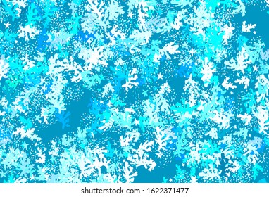 Light Green vector background with abstract shapes. Decorative design in abstract style with random forms. Best smart design for your business.