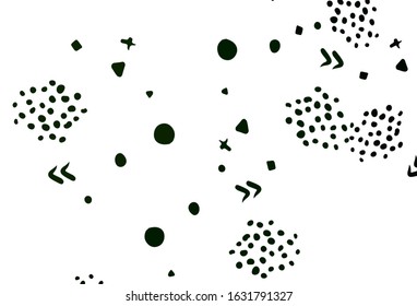 Light Green vector background with abstract shapes. Illustration with colorful gradient shapes in abstract style. Modern design for your business card.