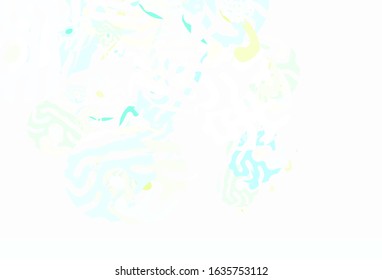 Light Green vector background with abstract shapes. Illustration with colorful gradient shapes in abstract style. Background for a cell phone.