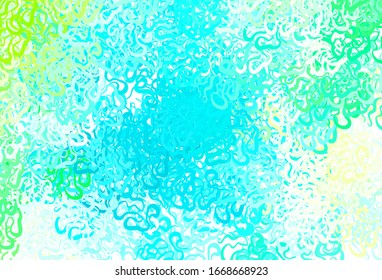Light Green vector background with abstract shapes. Simple colorful illustration with abstract gradient shapes. Elegant design for wallpapers.