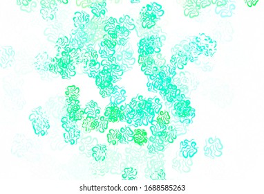 Light Green vector background with abstract shapes. Illustration with colorful gradient shapes in abstract style. Background for a cell phone.