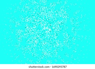 Light Green vector background with abstract shapes. Colorful chaotic forms with gradient in modern style. Simple design for your web site.