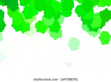 Light Green vector background with abstract shapes. Simple colorful illustration with abstract gradient shapes. Modern design for your business card.