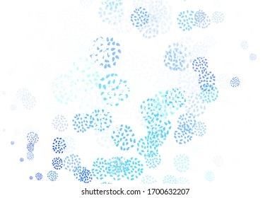 Light Green vector background with abstract shapes. Colorful chaotic forms with gradient in modern style. Simple design for your web site.