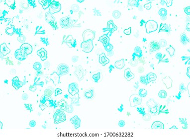 Light Green vector background with abstract shapes. Simple colorful illustration with abstract gradient shapes. Simple design for your web site.