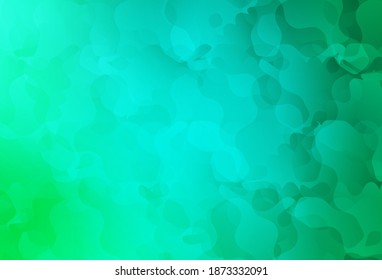 Light Green vector background with abstract shapes. Modern abstract illustration with colorful random forms. Best smart design for your business.
