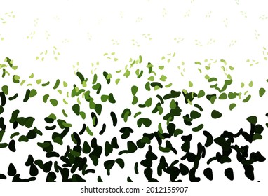 Light Green vector background with abstract forms. Illustration with colorful gradient shapes in abstract style. Elegant design for wallpapers.