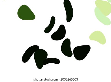 Light Green vector background with abstract forms. Modern abstract illustration with colorful random forms. Elegant design for wallpapers.