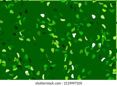 Light Green vector background with abstract forms. Modern abstract illustration with colorful random forms. Background for a cell phone.