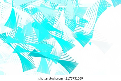 Light Green vector background with abstract shapes. Decorative design in abstract style with random forms. Simple design for your web site.