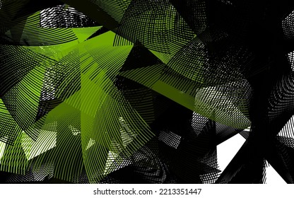 Light Green vector background with abstract shapes. Simple colorful illustration with abstract gradient shapes. Background for a cell phone.